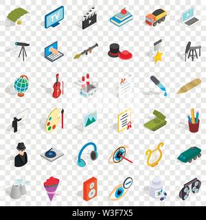 Labor icons set, isometric style Stock Vector