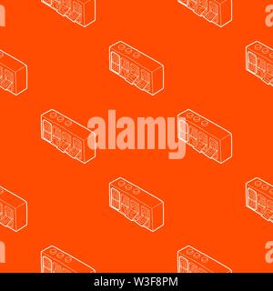 420 on analog flip clock pattern vector orange Stock Vector