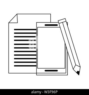 personal finance expenses balance cartoon in black and white Stock Vector