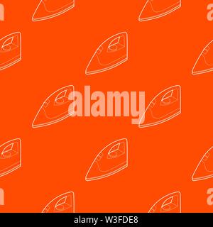 Iron pattern vector orange Stock Vector