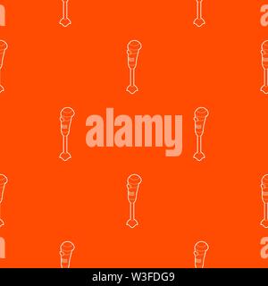 Hand blender electric mixer pattern vector orange Stock Vector