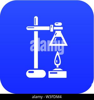 Chemical process icon, simple black style Stock Vector