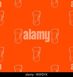 Kitchen blender machine pattern vector orange Stock Vector