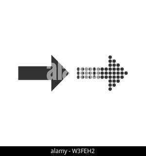 Arrow, forward icon Vector illustration flat Stock Vector