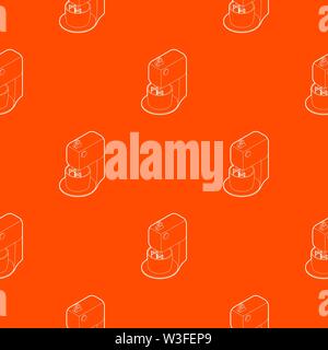 Kitchen mixer pattern vector orange Stock Vector