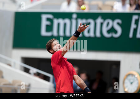 Martin Klizan from Slovakia during day 11 of French Open on May 31, 2019 in Paris, France Stock Photo