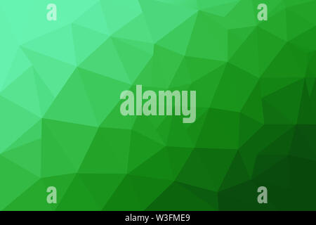 Abstract polygonal mosaic background. Multicolor low poly gradient background. Crystal polygon background. Green polygon background. Stock Photo