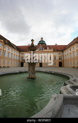 Prelate's courtyard of Melk abbey in Austria Stock Photo