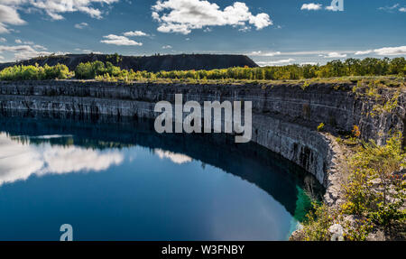 Marmora mine marmora Ontario Canada showing beautiful rock strata with ...