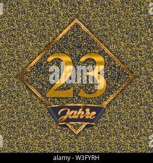 23 Years Birthday Logo Luxury 23rd Birthday Design Celebration Stock Vector Image Art Alamy
