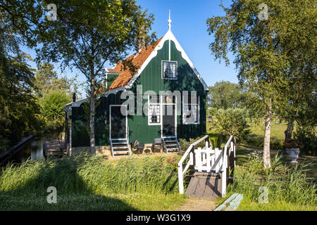Zaanse Schans, Netherlands, historical village, open-air museum in North Holland, old windmills, workshops, farms, houses,