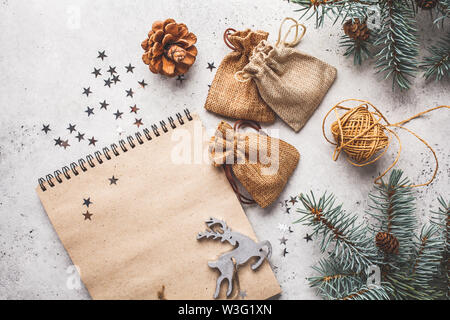 Flat Lay Christmas Tree Decorations Christmas Background Wooden Desk  Christmas Stock Photo by ©Vektoria 624551398