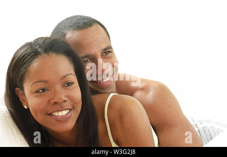 Couple embracing in the morning Stock Photo