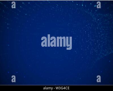 Abstract visualization artificial intelligence or big data. Digital technology concept. Stock Vector