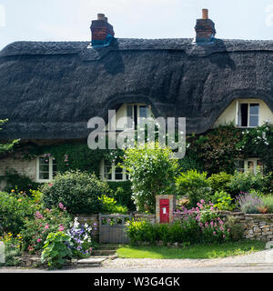 Traditional English cottage in the village of Lacock, Wiltshire (UK)