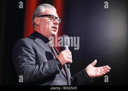 BFI Southbank, London, UK. 15th July 2019. Mark Kermode on stage at Mark Kermode in 3d on Monday 15 July 2019 at BFI Southbank, London. Pictured: Mark Kermode . Picture by Credit: Julie Edwards/Alamy Live News Stock Photo