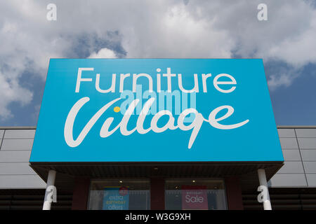The storefront of the retailer Furniture Village at Stanley Green ...