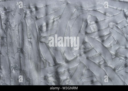silver color painted bacground texture Stock Photo