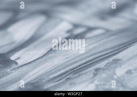 silver color painted bacground texture selective focus Stock Photo