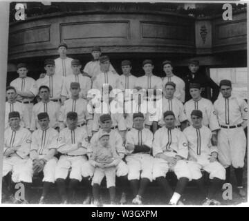 Cincinnati Reds baseball team posed Stock Photo