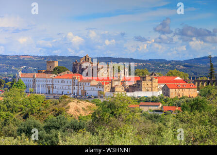 Panoramic view of the Convent of Christ complex (Tomar) Stock Photo