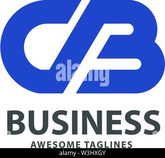 creative strong initial letter cb logo vector concept Stock Vector