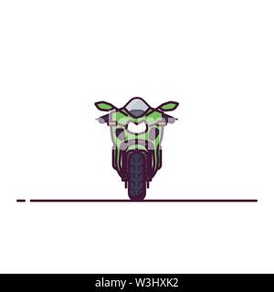 Modern sport bike line style Stock Vector