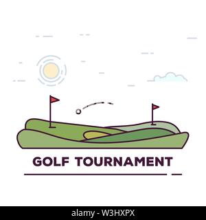Golf tournament line banner