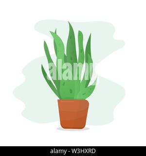 Plant in flowerpot Stock Vector