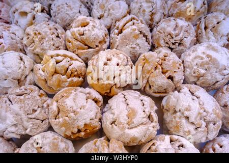 Snowballs, local speciality, sweets, pastries, Rothenburg ob der Tauber, Middle Franconia, Franconia, Bavaria, Germany Stock Photo