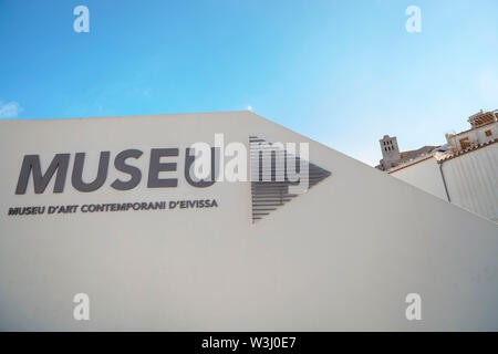 IBIZA,SPAIN-OCTOBER 10,2019: Museum contemporary art in Ibiza, Eivissa, Balearic Islands. Stock Photo