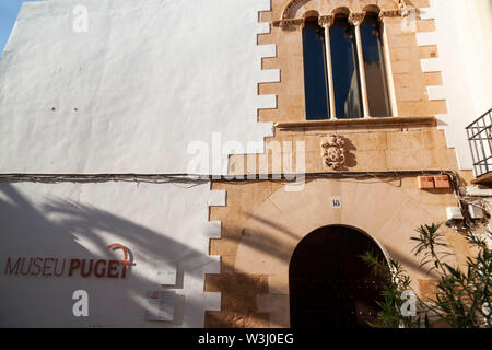 IBIZA,SPAIN-OCTOBER 10,2019: Museum Puget in Dalt Vila of Ibiza, Eivissa, Balearic Islands. Stock Photo
