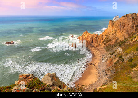 Cabo da Roca, the westernmost point of Europe Stock Photo