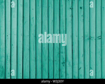 Emerald wooden wall, perfect for background or texture Stock Photo