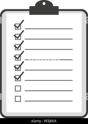checklist on clipboard icon or symbol vector illustration Stock Vector