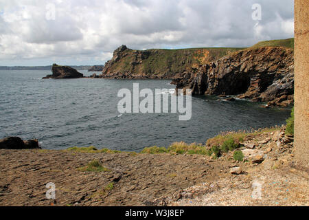 atlantic littoral in brittany (france) Stock Photo