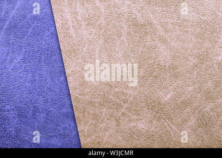 grunge two tone vintage leather background Stock Photo