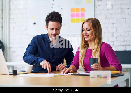 Creative designers prototyping website, mobile application wireframe Stock Photo