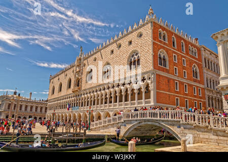 Doge's Palace, St Marks Square, Venice, Italy. Stock Photo
