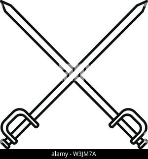 Crossed Swords Icon On White Background. Vector Illustration. Royalty Free  SVG, Cliparts, Vectors, and Stock Illustration. Image 136318359.