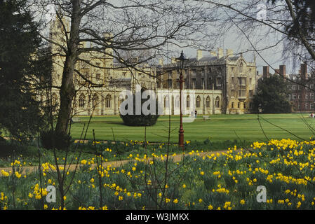 The New Court from The Backs, St John's College, Cambridge, England, UK Stock Photo