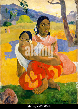 Paul Gauguin, When Will You Marry?, Post-Impressionist painting, 1892 Stock Photo