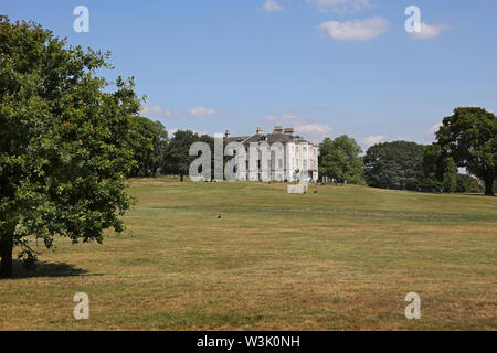 Beckenham Place Park, south London, UK. The newly landscaped grounds opened in 2019 replace a golf course and return the park to it's original style. Stock Photo