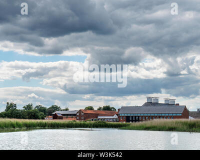 Maltings Concert Hall From The Reed Beds Snape Suffolk England United 