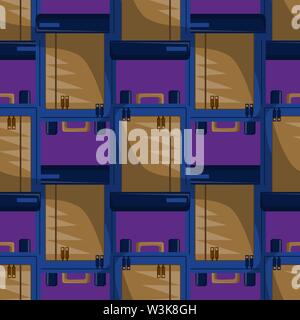 Seamless Pattern with Colorful School Rucksacks Vector Stock Vector
