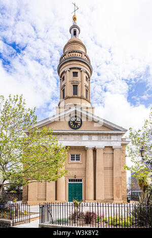 St James Concert and Assembly Hall & the Dorey Centre in the former garrison church of St James-the-Less, St Peter Port, Guernsey, Channel Islands UK Stock Photo