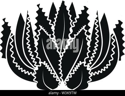 Botanical succulent icon. Simple illustration of botanical succulent vector icon for web design isolated on white background Stock Vector