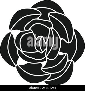 Natural succulent icon. Simple illustration of natural succulent vector icon for web design isolated on white background Stock Vector