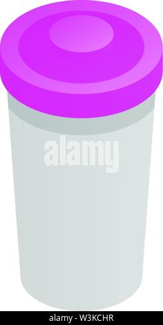 Drink shaker icon, isometric style Stock Vector