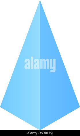 Pyramide icon, isometric style Stock Vector